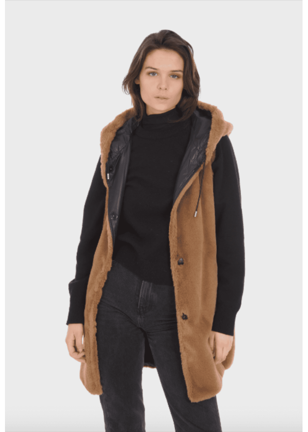 MANTEAU OAKWOOD  SANS MANCHE FOURRURE COOKING BI