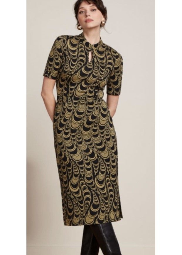 CHINESSE MIDI DRESS BOBBIN JACQUARD